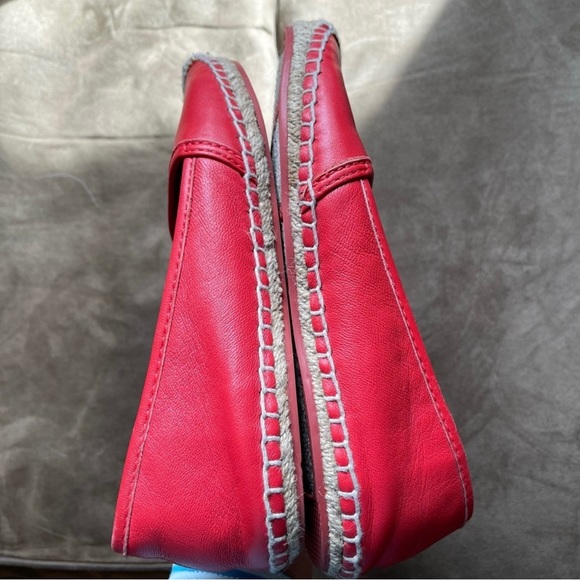 Coach Genuine Leather Rhodelle Espadrille Flat Loafers Slip-On Shoes Size US 6 - Picture 6 of 10